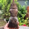 1700's Antique Old Wooden Hand Carved Original Tibetane Rare Horse Figurine4