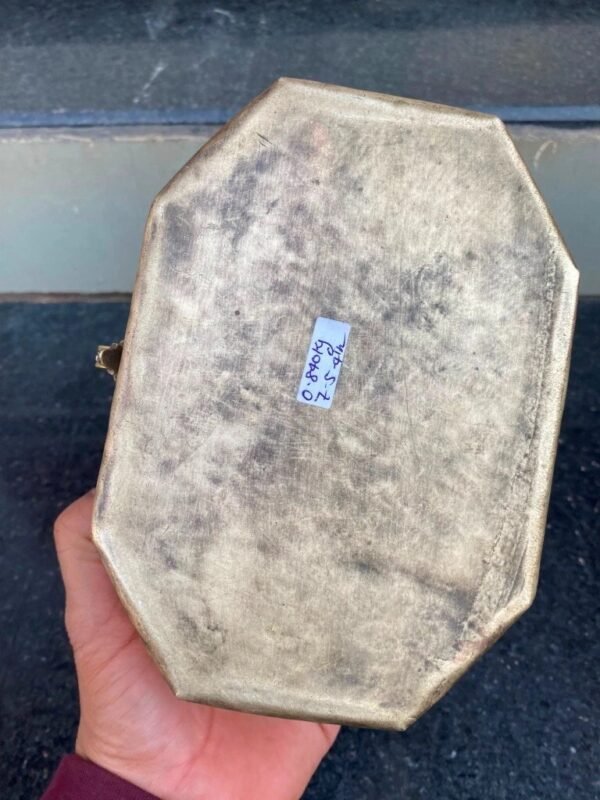 1800's Antique Brass Hand-Crafted Mughal Betel Nut Box Paan Dan2