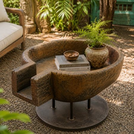 Wooden coffee table