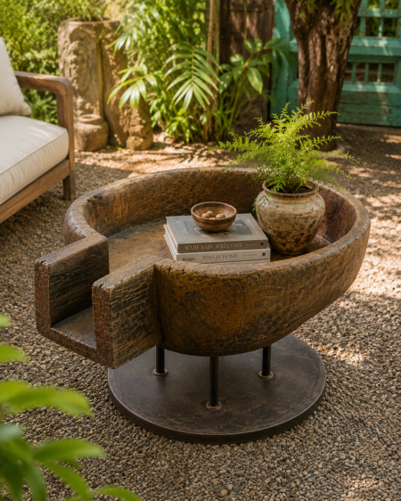 Wooden coffee table