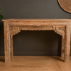 Handcarved Wooden Console table