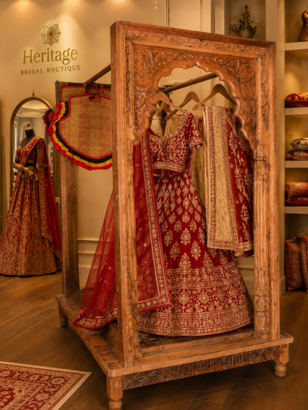 vintage wooden display stand
