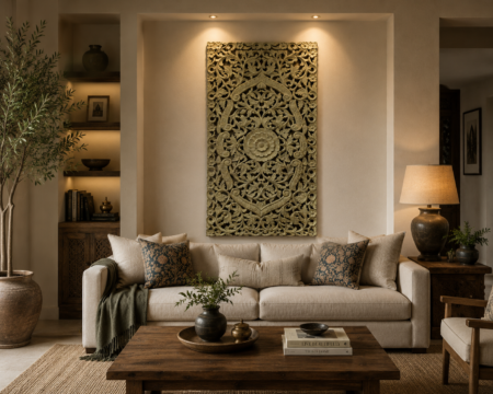 hand carved Panel