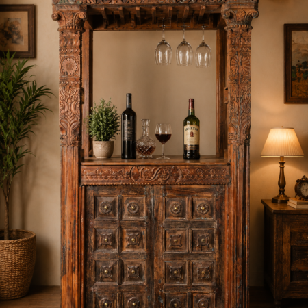 Vintage Solid Wood Bar Counter