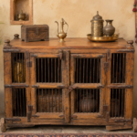 Vintage Wooden Cage Coffee Table