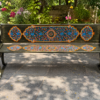 Vintage Hand-Painted Convertible Bench & Table