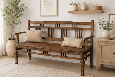 Bench with Backrest