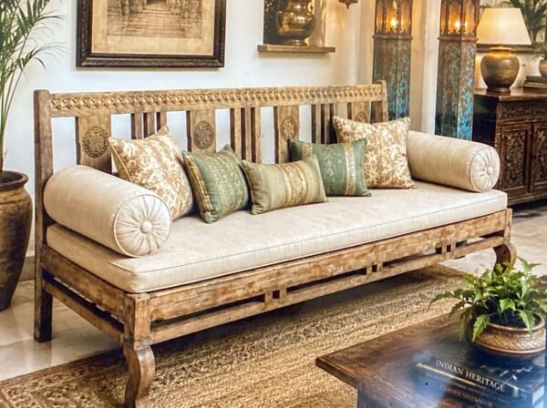 Handcrafted Wooden Daybed Sofa