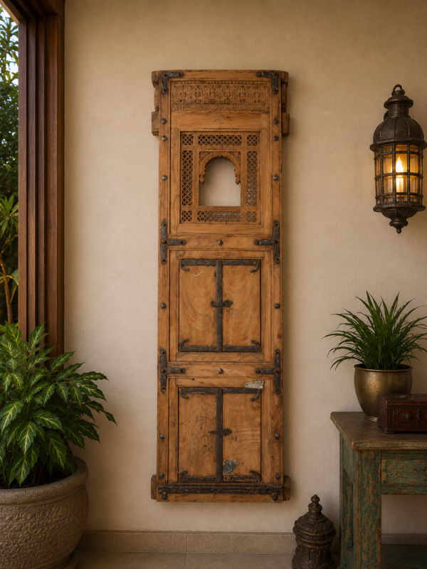 Vintage Bikaneri Wall Panel Brown