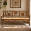 Vintage Reclaimed Wood 3-Seater Bench3