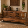 Vintage Teak Wood Daybed Bench
