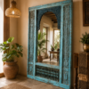 Carved Wooden Floor Mirror 1