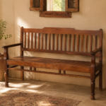 Handcrafted Solid Wood Bench