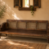 Handcrafted Rustic Wooden Bench