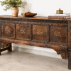Hand Carved Wooden Storage Chest1