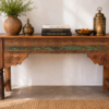 Reclaimed Wood Console Table – Handcrafted Rustic Entryway & Hallway Accent Table (67 x 35 x 16 Inches)