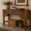 Reclaimed Wood Console Table – Handcrafted Rustic Entryway & Hallway Accent Table (67 x 35 x 16 Inches)1