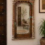 Rustic Wooden Wall Mirror