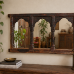 Vintage Wooden Wall Mirror