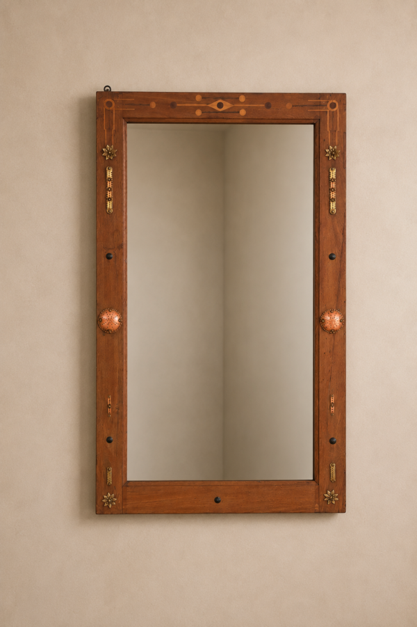 Handcrafted Wooden Wall Mirror
