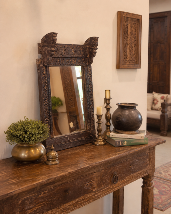 Antique Wooden Wall Mirror14