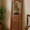 Rustic Wooden Wall Mirror with Handcrafted Reclaimed Wood Frame