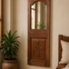 Rustic Wooden Wall Mirror with Handcrafted Reclaimed Wood Frame1
