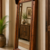 Full Length Wooden Floor Mirror with Handcrafted Rustic Solid Wood Frame3