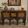 Vintage Carved Wooden Sideboard2