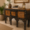 Vintage Carved Wooden Sideboard