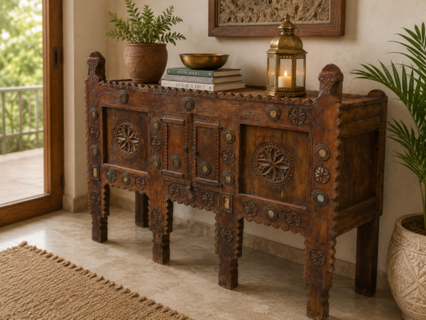 Handcrafted Heritage Console Cabinet