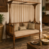 Wooden Canopy Daybed