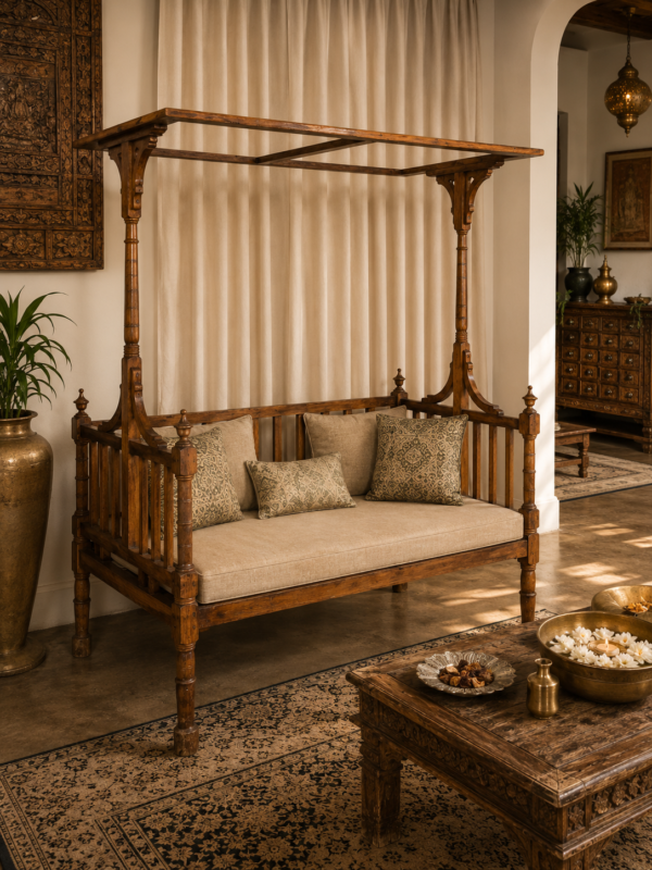 Wooden Canopy Daybed