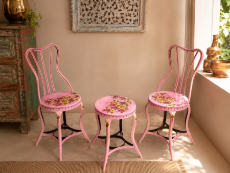 Pink Floral Garden Furniture
