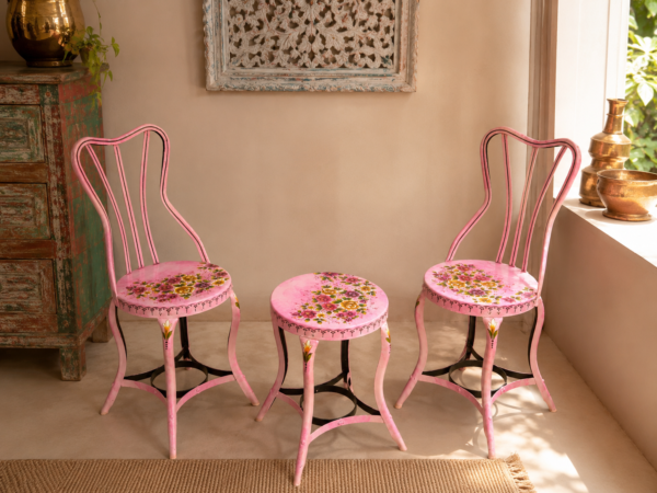 Pink Floral Garden Furniture