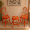 Orange Floral Garden Furniture