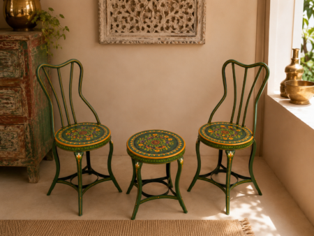 Iron Bistro Chair & Table Set
