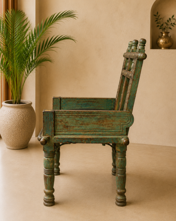 Armchair with Leather Seat2