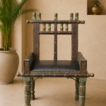 Armchair with Leather Seat