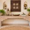 Carved Wooden Console Table