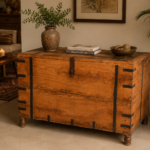 Vintage Wooden Storage Trunk - collectible vintage2