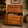 Vintage Wooden Storage Trunk - collectible vintage1