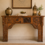 Handcrafted Solid Wood Console Table 1