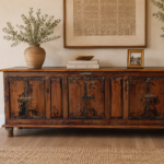 Vintage Wooden Sideboard Cabinet