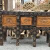 Vintage Carved Wooden Sideboard3