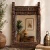 Antique Wooden Wall Mirror