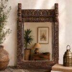 Antique Wooden Wall Mirror