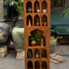 Handcrafted Wooden Carved Display Cabinet with Arched Niches- collectible vintage2
