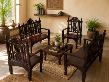 Wooden Bench & Chair Set-COLLECTIBLE VINTAGE8