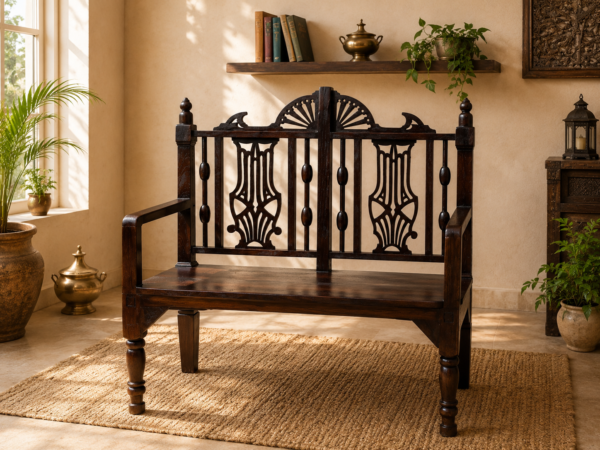 Wooden Bench & Chair Set-COLLECTIBLE VINTAGE5
